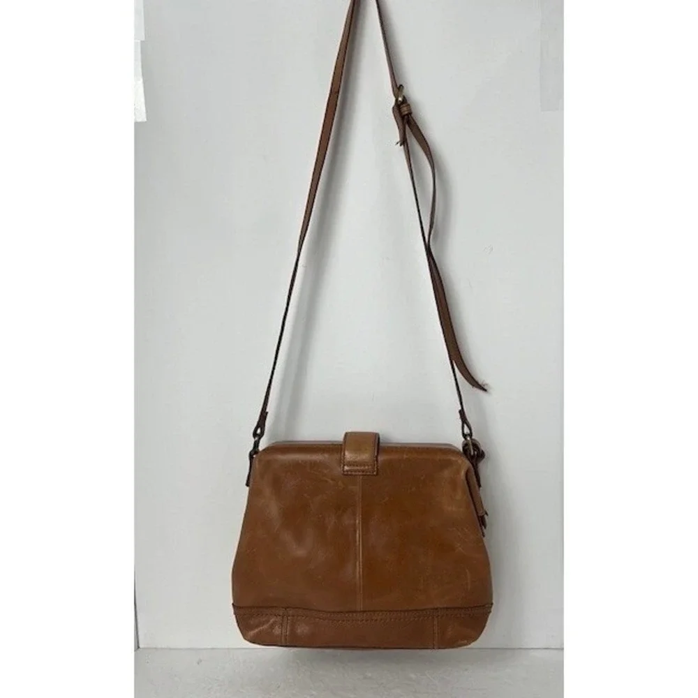 Born Concept Shoulder Bag Purse Brown Faux Leather Small Tote